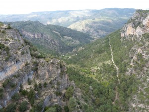 Mirador Tapadero ( Loma de la Be ), pohľad na sever. 