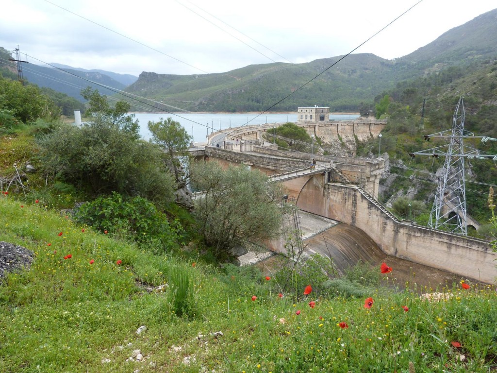 Vodná elektráreň na priehrade Embalse de Tranco de Beas, udávaná lokalita Algyroides marchi.