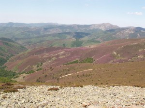 Cesta k jazeru Pozo Negro. Vrcholy pohoria Sierra de la Demanda.