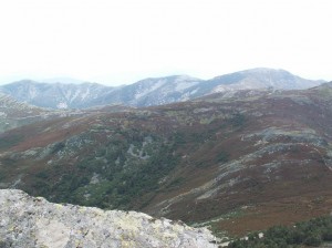 Sierra de la Peňa de Francia, pohľad na západ